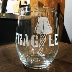 Leg Lamp A Christmas Story Stemless Wine Glass